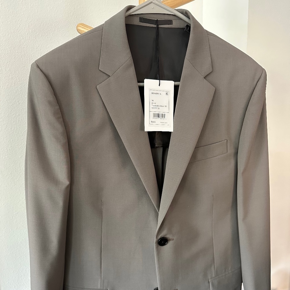 Theory Suit Light Grey Wool Sportcoat Separate 36R